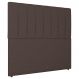 Cabeceira Cama Box Solteiro Ivana 90cm Linho Marrom - Desk Design