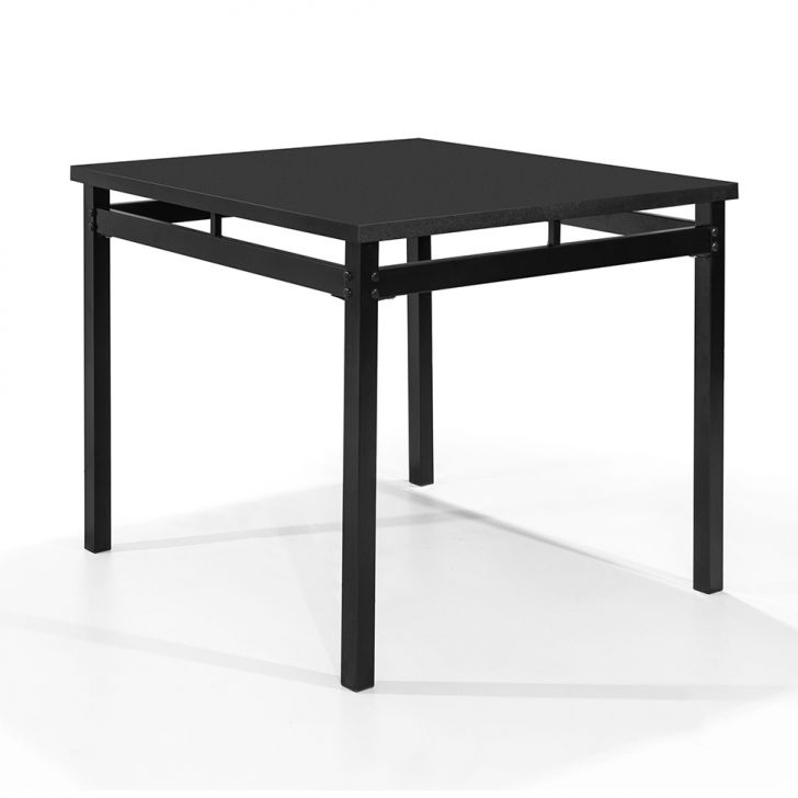 Mesa de Jantar Quadrada Riviera Preta 90 cm