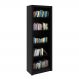 Armário Estante Alto para Escritório Home Office ME4104 MDP Preto G69 - Gran Belo