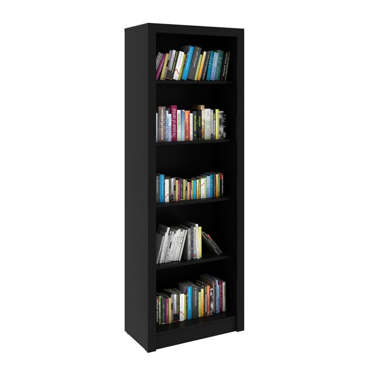 Armário Estante Alto para Escritório Home Office ME4104 MDP Preto G69 - Gran Belo