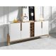 Buffet 4 Portas c/ Prateleiras Lizz 1,90 Branco/Cedro