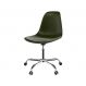 Cadeira Eames Office Verde Musgo e Cromada