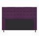 Cabeceira Estofada Dama 140 cm Casal Com Botonê Suede Roxo - Amarena Móveis
