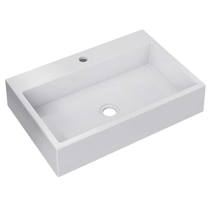 Cuba Pia de Apoio Para Banheiro Retangular 55cm Ivy C08 Branco - Mpozenato