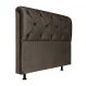 Cabeceira Casal 140cm Barbara Suede Marrom ID Milani Store