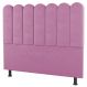 Cabeceira Cama Box Casal Queen Size Lana 160cm Suede Rosa - Desk Design