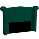 Cabeceira Solteiro 100cm Decorativa Ayla Veludo Verde - Montanaris Decor