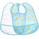 Kit 2 Babador Impermeável com Bolso Cata Migalha Azul Claro