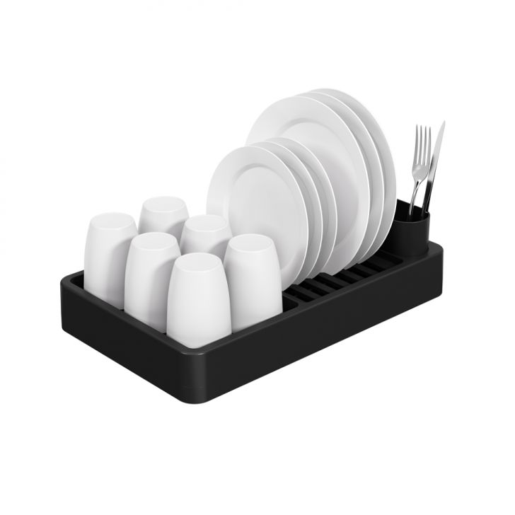 Escorredor de Louça Flat Preto