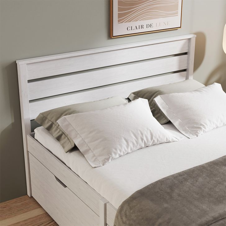 Cabeceira Casal Charme Beauty Branca