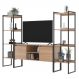 Rack para TV e Estante Estilo Industrial Moderno Montana