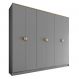 Guarda-Roupa Casal Asti 100% MDF 6 Portas 2 Gavetas Bege