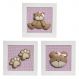 Trio De Quadros Ursa Quarto Bebê Infantil