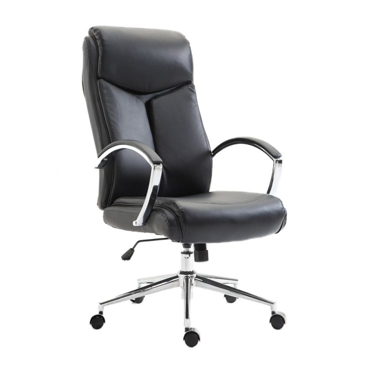 Cadeira de Escritório Presidente Giratória Evergreen Preta