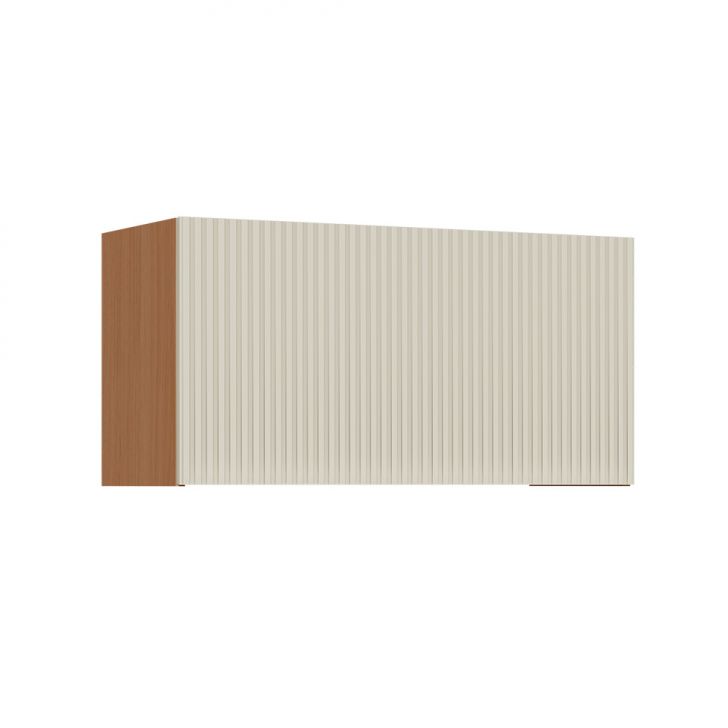 Armário Aéreo Simone Mendes 100% MDF 1 Porta Bege e Carvalho