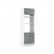 Torre Quente Madesa Lux 70 cm 3 Portas - Branco/Cinza