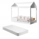 Mini Cama Bernado Branco com Colchão