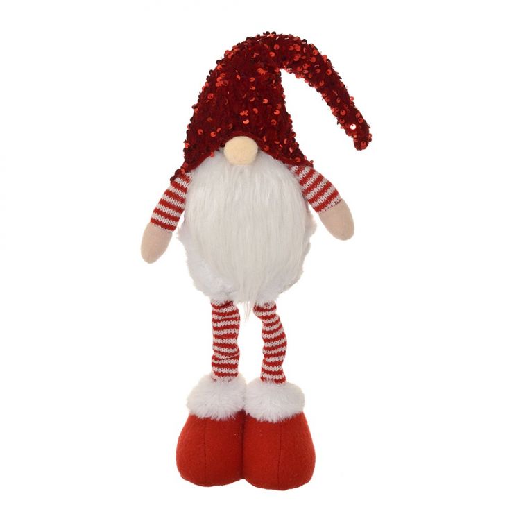 Gnomo Natalino III Vermelho e Branco