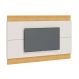 Painel para TV Classic 2.2 Off White com Nature - Imcal Móveis