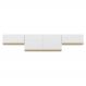 Kit 3 Armários de Cozinha Aéreos 4 Portas Veneza Multimóveis MP2151 Branco/Dourado