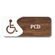 Placa Sinalização Banheiro PCD Sanitário 25x10 cm