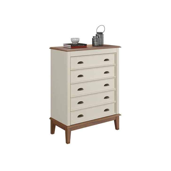 Cômoda 5 Gavetas  - OFF WHITE