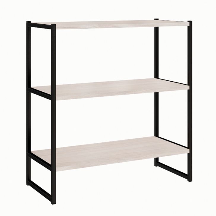 Prateleira Shelf Carvalho Berlin e Preta 66 cm