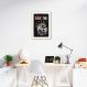 Quadro Caveira Frase Be the Queen 100x70 Filete Marfim