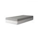 Cama Box Solteiro King Azul com Colchão Guldi Dream Mola Ensacada (30x96x203) Cinza e Branco
