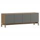 Rack Para TV 65 Polegadas 2P 2G 180 cm 2153 Oak Ferrolack Milani Store