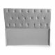 Cabeceira Queen Bela 160cm Para Cama Box Suede Cinza - DS Móveis