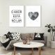 Quadro Frase O Amor esta no Lar 88x60 2-60x43 Filete Branco