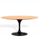 Mesa Saarinen Oval Freijó 198x122cm - Base Preta