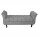 Recamier Grecia Decorativa 150cm Suede Cinza - Montanaris Decor