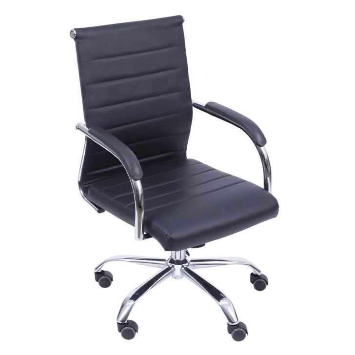 Cadeira de Escritório Diretor Giratória Florença Preta