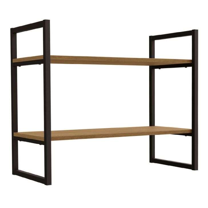 Prateleira Class Freijó e Preta 60 cm