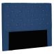 Cabeceira Casal 1,40m Tânia Suede Azul Marinho - Pallazio