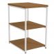 Mesa De Apoio Lateral 76 cm MDP LI004 Canela Branco KPB
