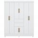 Guarda Roupa Casal 08 Portas 82060 Branco Demobile