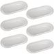 Kit 6 Travessas Cristal Pearl Wolff Bandejas Buffet Servir Oval Hotel Café Manhã