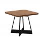 Mesa de Jantar Quadrada 90 cm Átria 1593 Carraro Nogal/Preto