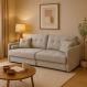 Image of Sofá 3 Lugares Retrátil e Reclinável Prime Linho Cinza 210 cm DD124UP94PGZMOB