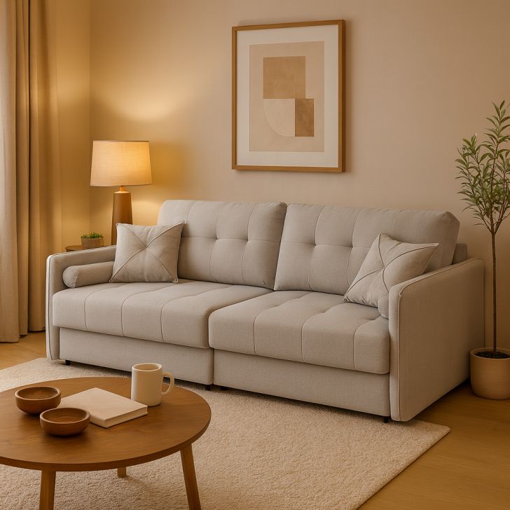 Image of Sofá 3 Lugares Retrátil E Reclinável Prime Linho Cinza 210 Cm PLA-DD124UP94PGZMOB