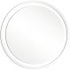 Espelho Multiuso Lapidado Pendurador Jateado Led Branco 50cm Redondo