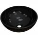 Cuba de Apoio Redonda C01 Para Banheiro R35W Preto Brilho - Lyam Decor