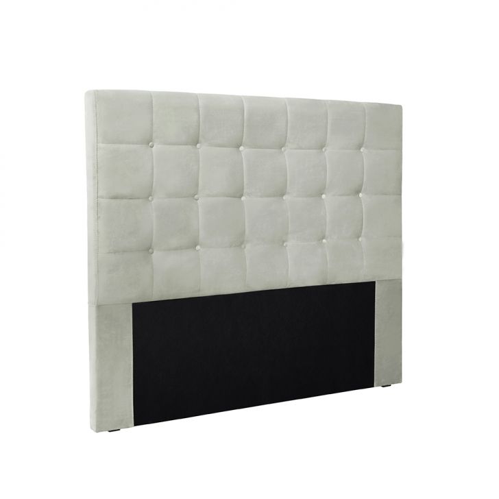 Cabeceira King Verona Veludo Prata