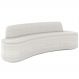 Sofá 3 Lugares para Sala de Estar Living 210cm Koane D06 Bouclê Off White - Mpozenato