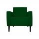 Poltrona Decorativa Leticia Slim Veludo Verde - Montanaris Decor