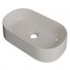 Cuba Pia de Apoio Para Banheiro Oval 43cm Hera C08 Bege - Mpozenato