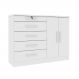 Cômoda Istambul 2 Portas 5 Gavetas TCIL Branco